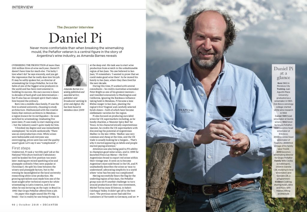 Daniel Pi winemaker interview, Decanter magazine